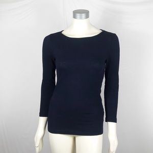 J. Crew Painter Cotton Boatneck Shirt Top